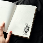 Aangepaste Ex Libris, Forest Wolf Library Boek Rubberstempel