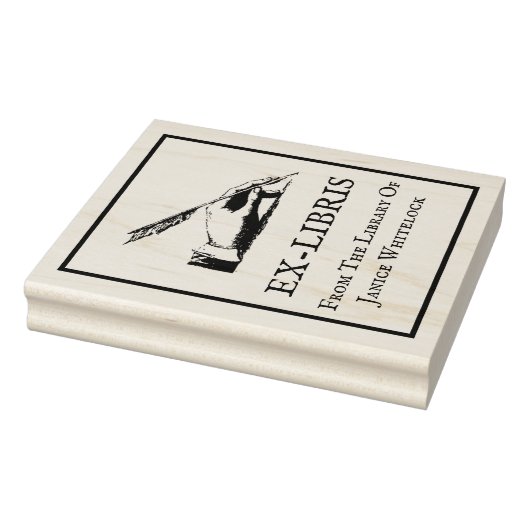 Aangepaste Ex-Libris Houden Stamp Rubberstempel (Stempel)