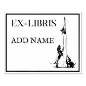 Aangepaste Ex-Libris Maple Wood Stamp Rubberstempel (Afrduk)