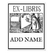 Aangepaste Ex-Libris Maple Wood Stamp Rubberstempel (Afrduk)