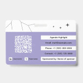 Aangepaste Expo-badge-ID Badge (Achterkant)