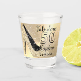 Aangepaste Fabulous 50 verjaardag Shot Glas
