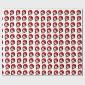 Aangepaste Face Gift Wrap Gepersonaliseerde Verpak Cadeaupapier (Vlak)