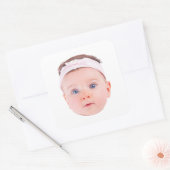 Aangepaste Face Sticker, Gepersonaliseerde Face Ph Vierkante Sticker (Envelop)