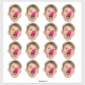 Aangepaste Face Stickers | Gepersonaliseerde foto  (Vel)