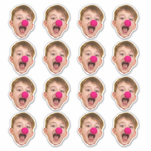 Aangepaste Face Stickers | Gepersonaliseerde foto  (Voorkant)