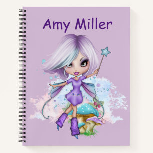 Aangepaste Fairy Sketch-laptop Notitieboek