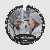 Aangepaste Familie Afbeelding Kerst Gepersonalisee Ornament (voorkant)