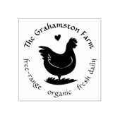 Aangepaste  familie Boerderij Chicken Coop Naam Rubberstempel (Afrduk)
