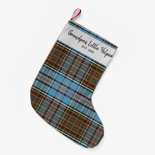 Aangepaste familie Clan Anderson Pset Tartan Naam Kleine Kerstsok
