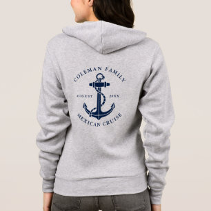Aangepaste familie cruise boot anker matching hoodie