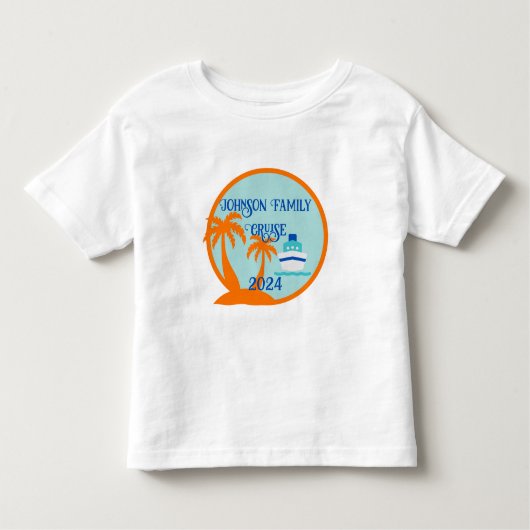 Aangepaste familie cruise kinder shirts (Voorkant)