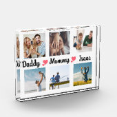 Aangepaste Familie Foto Acrylblok (Links)