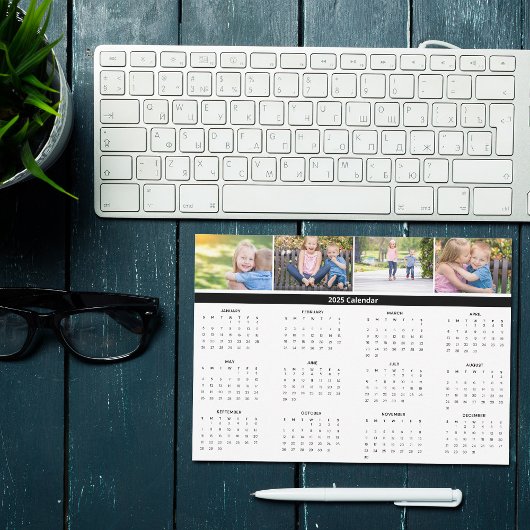 Aangepaste Familie Foto Collage 2025 Kalender Kaar