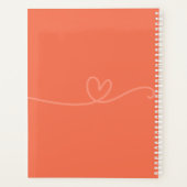 Aangepaste Familie Foto Peach Ontwerp Afspraak Planner (Achterkant)