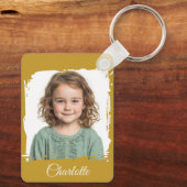 Aangepaste Familie Foto Sleutelhanger Dubbelzijdig (Achterkant)