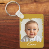 Aangepaste Familie Foto Sleutelhanger Dubbelzijdig (Voorkant)
