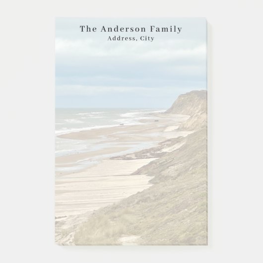 Aangepaste familie foto strandreis post-it® notes (Voorkant)