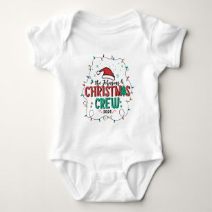Aangepaste Familie Kerst Crew Groep Matching Naam Romper