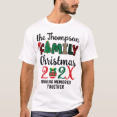 Aangepaste familie kerst maken herinneringen samen t-shirt (Voorkant)