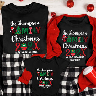 Aangepaste familie kerst maken herinneringen samen t-shirt
