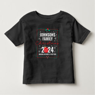 Aangepaste Familie Kerstgroep Matching Naam Kinder Shirts