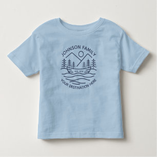 Aangepaste Familie Lake Camping Vakantie Groepen M Kinder Shirts