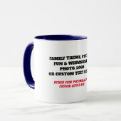 Aangepaste Familie Mok - Gepersonaliseerde Gift (Voorkant links)