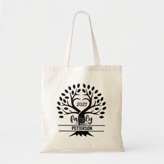 Aangepaste familie reünie boom wortels tote bag