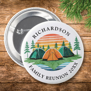 Aangepaste Familie Reünie Camping Reis Ronde Button 5,7 Cm
