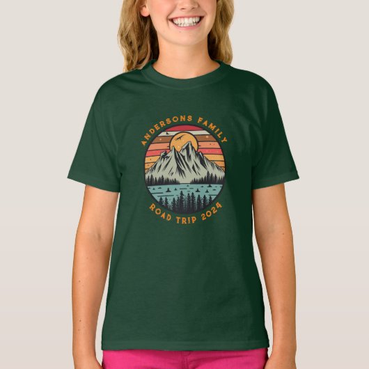Aangepaste familie Road Trip Vakantie Reünie T-shirt (Voorkant)