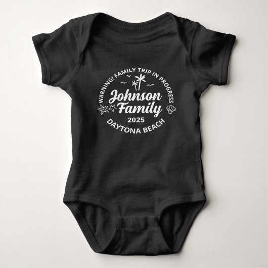 Aangepaste Familie Strand Vakantie Groep Matching Romper (Voorkant)