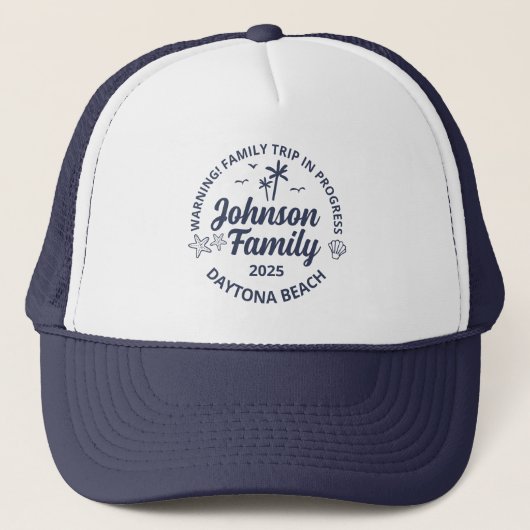 Aangepaste Familie Strand Vakantie Groep Matching Trucker Pet (Voorkant)