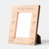 Aangepaste Familie Vakantie Strand Foto Gegraveerde Lijstjes (Links)