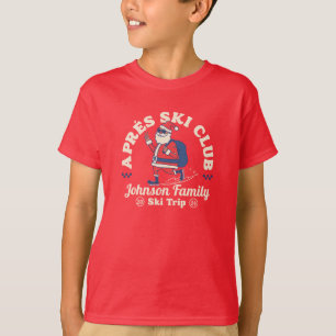 Aangepaste Familie Vrienden Groep Ski Trip Snowboa T-shirt