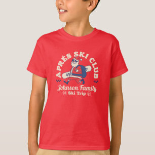 Aangepaste Familie Vrienden Groep Ski Trip Snowboa T-shirt
