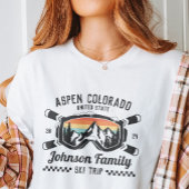 Aangepaste Familie Vrienden Ski Trip Groep Matchin T-shirt