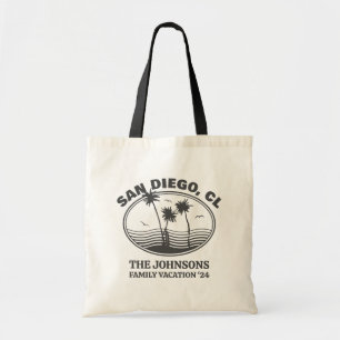 Aangepaste familie vrienden strand vakantie matchi tote bag