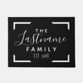 Aangepaste Familie Welkom - KAN KLEUR VERANDEREN Deurmat (Voorkant)