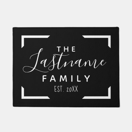 Aangepaste Familie Welkom - KAN KLEUR VERANDEREN Deurmat (Voorkant)