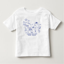 Aangepaste Familie Zomer Strandreis Groep Matching Kinder Shirts