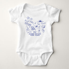 Aangepaste Familie Zomer Strandreis Groep Matching Romper