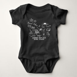 Aangepaste Familie Zomer Strandreis Groep Matching Romper