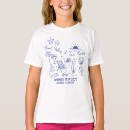 Aangepaste Familie Zomer Strandreis Groep Matching T-shirt