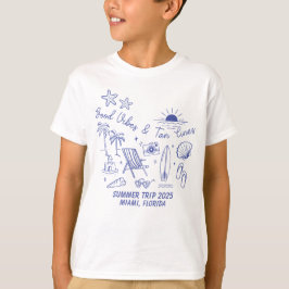 Aangepaste Familie Zomer Strandreis Groep Matching T-shirt