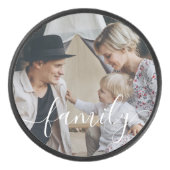 Aangepaste familiefoto hockey puck (Voorkant)