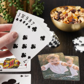 Aangepaste familiefoto laat games beginnen pokerkaarten (Insitu)