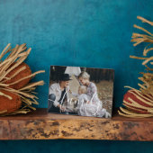 Aangepaste familiefoto met aangepaste naam fotoplaat (Zijkant)