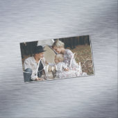 Aangepaste familiefoto met aangepaste naam magnetisch visitekaartje (Voorbeeld)