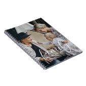 Aangepaste familiefoto met aangepaste naam notitieboek (Rechterzijde)